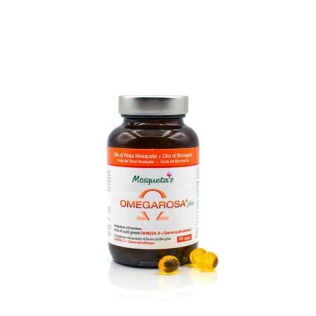 Omégarosa Plus - Huile de rose musquée et bourrache bio pour une peau revitalisée et hydratée.