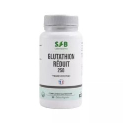 Glutathion Réduit 250 mg de SFB Laboratoires - Antioxydant naturel pour la protection cellulaire et la détoxification.