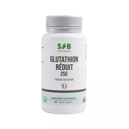Glutathion Réduit 250 mg de SFB Laboratoires - Antioxydant naturel pour la protection cellulaire et la détoxification.