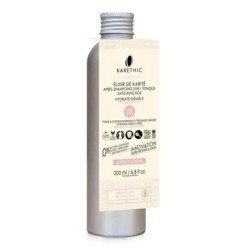 Après-Shampoing Tonique Sans Rinçage bio Karethic au karité pour cheveux doux et peau purifiée.