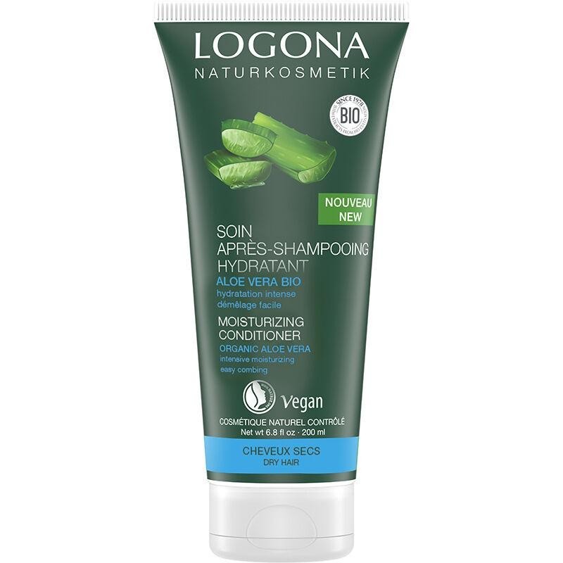 Soin après-shampoing hydratant aloé vera bio de Logona pour cheveux secs