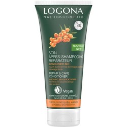 Soin après-shampoing réparateur argousier bio pour cheveux abîmés - Logona
