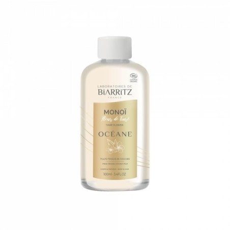 Monoï Fleur de Tiaré bio pour corps et cheveux