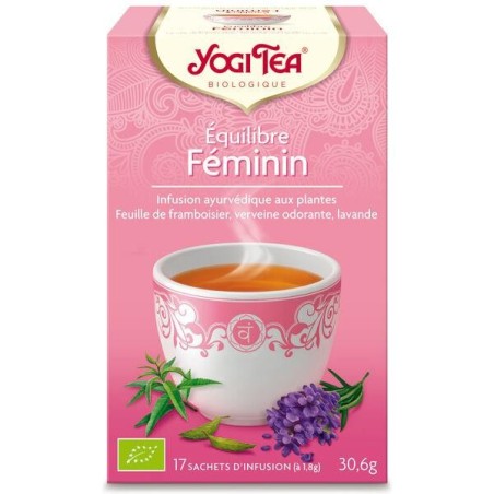 Infusion ayurvédique Équilibre féminin bio de Yogi Tea