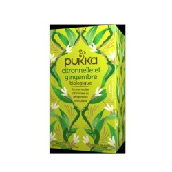 Infusion Ayurvédique bio Citronnelle and Gingembre de Pukka