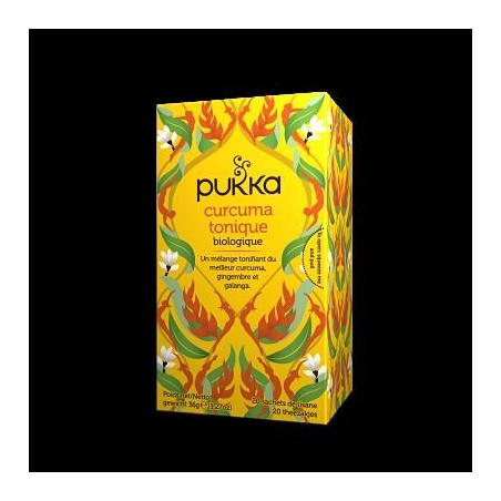 Infusion ayurvédique Curcuma tonique bio Pukka