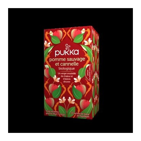 Infusion ayurvédique bio Pomme sauvage et Cannelle de Pukka