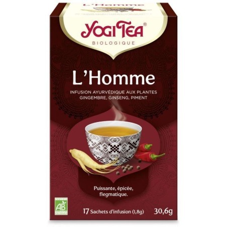 Infusion ayurvédique L'homme bio de Yogi Tea