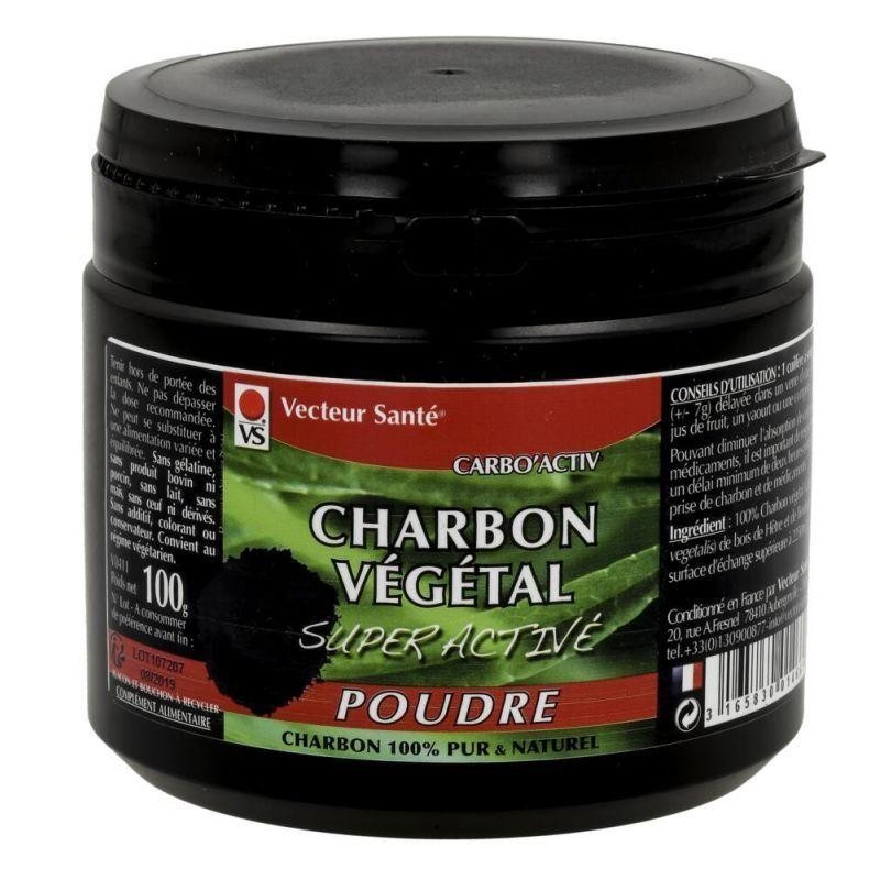 Carbo'activ charbon super activé poudre 45 g pour soulager ballonnements et gaz intestinaux