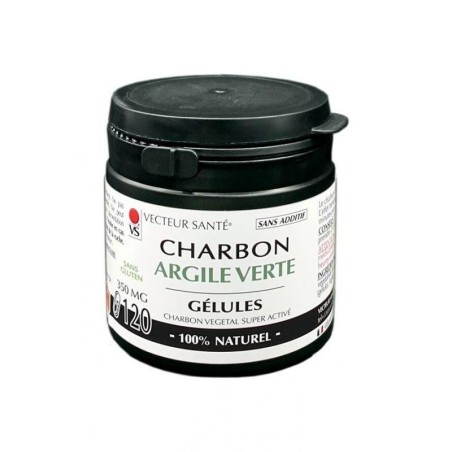 Complément Charbon Argile Verte 60 gélules