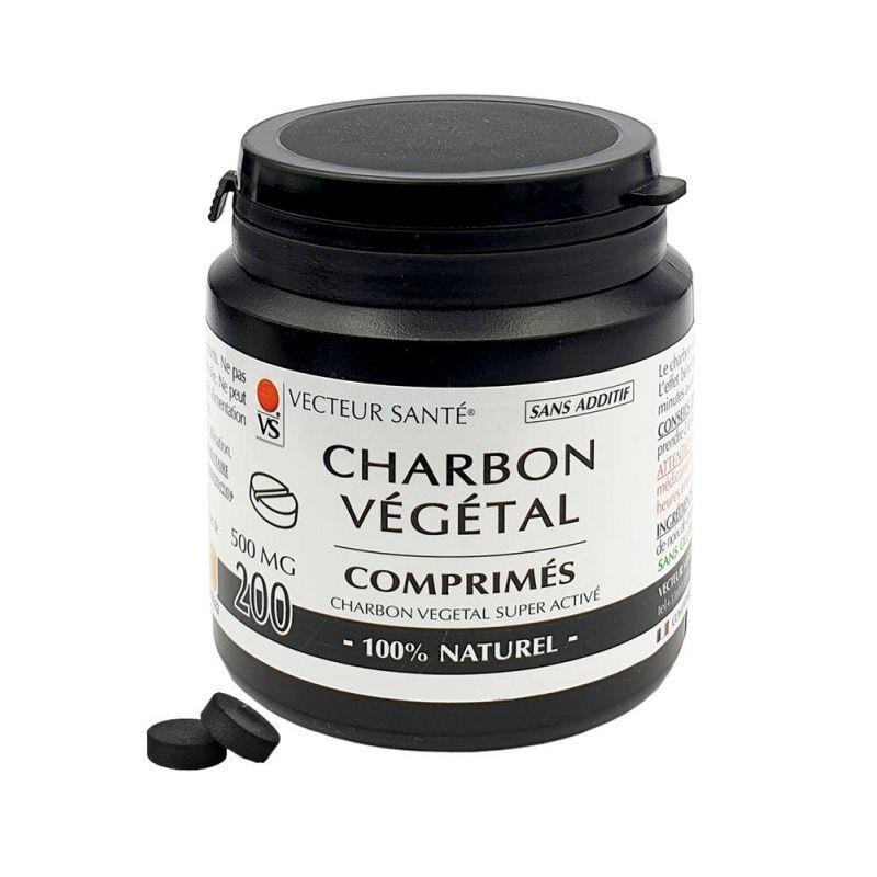 Charbon végétal super activé Vecteur Santé - 150 g - soulagement des ballonnements et flatulences