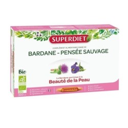 Capsules Bardane et Pensée sauvage bio pour une peau saine et nette