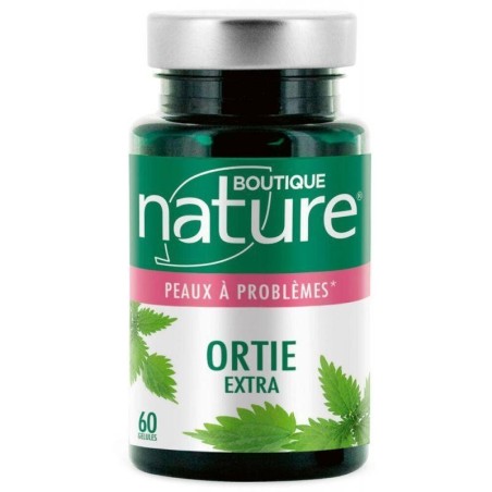 Complément alimentaire Ortie extra Boutique Nature pour peaux à problèmes