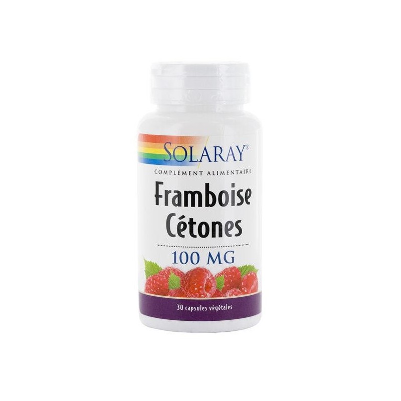 Complément alimentaire Solaray Cétones de framboise 100 mg