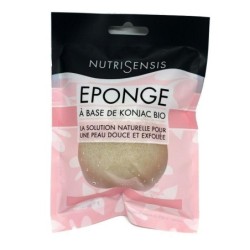 Éponge de konjac bio pour exfoliation douce