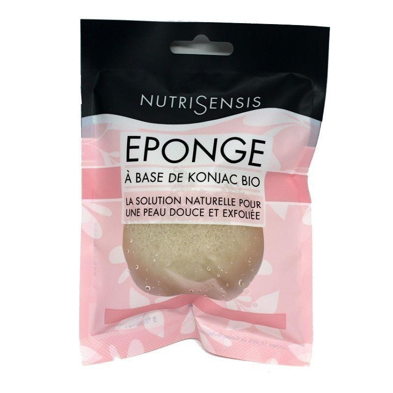 Éponge de konjac bio pour exfoliation douce