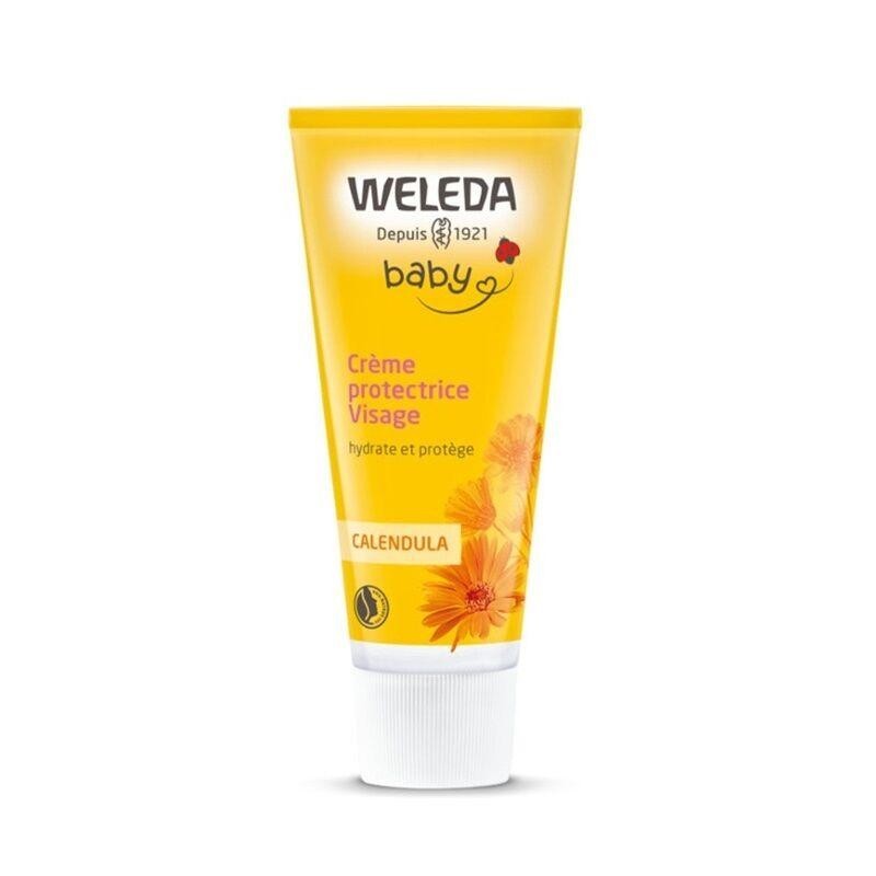 Crème visage protectrice pour bébé Weleda