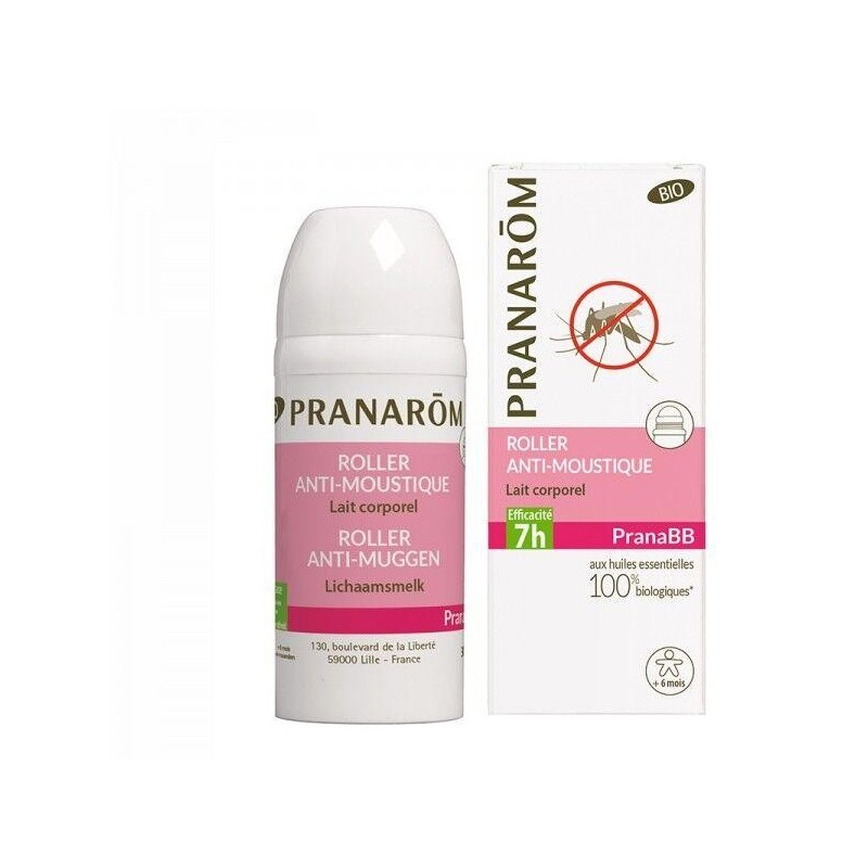 Roller anti-moustique bio Pranabb 30ml de Pranarôm