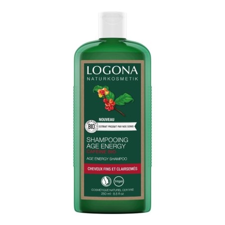 Shampooing bio fortifiant caféiné Logona pour cheveux fins et clairsemés