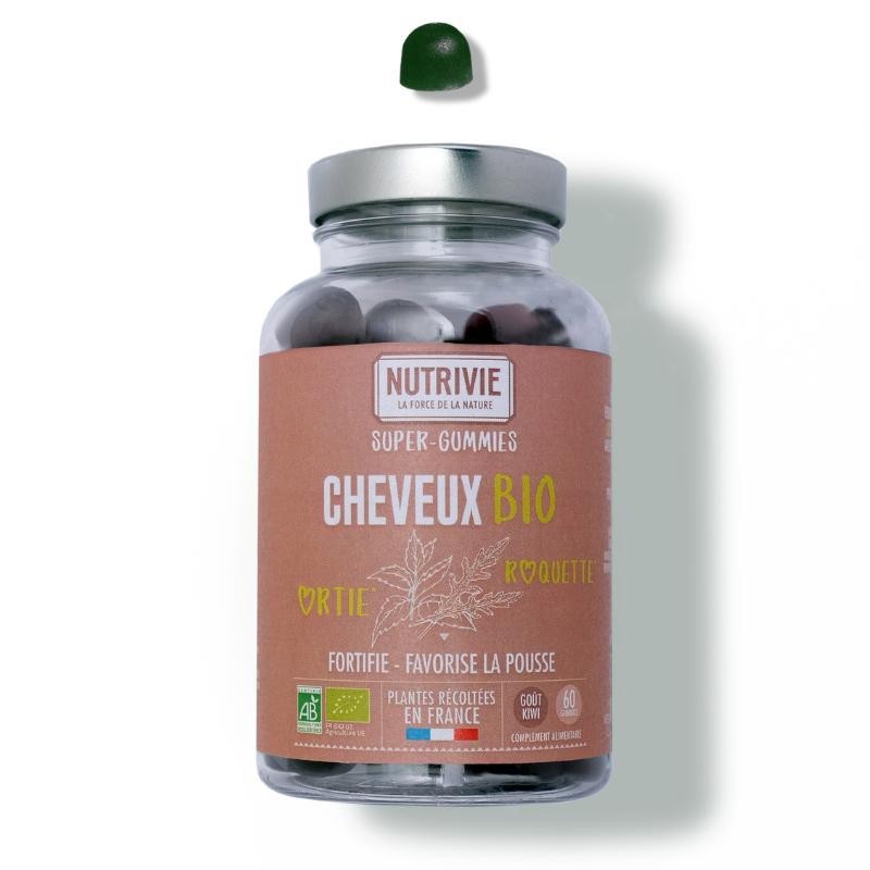 Cheveux bio 60 gummies Nutrivie