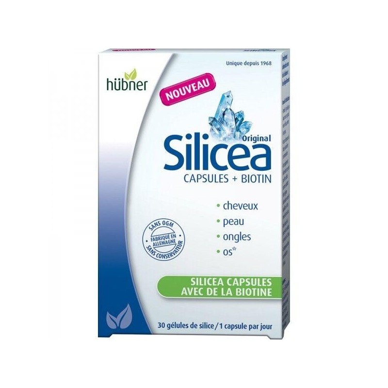 Silicea capsules de silice + biotine - Complément naturel pour cheveux