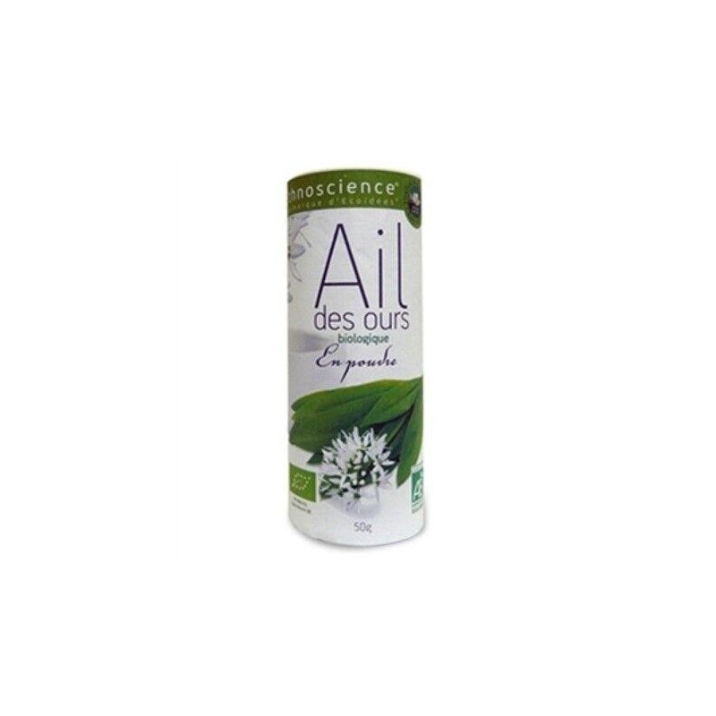 Ail des ours en poudre 50 g - aromate bio pour une cuisine savoureuse et bénéfique pour la santé digestive.
