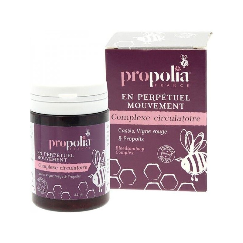 Complément alimentaire Propolia Complexe Circulatoire bio pour soutenir la circulation sanguine et réduire les jambes lourdes.