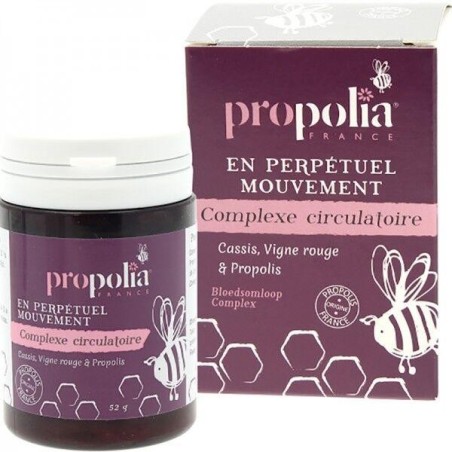 Complément alimentaire Propolia Complexe Circulatoire bio pour soutenir la circulation sanguine et réduire les jambes lourdes.
