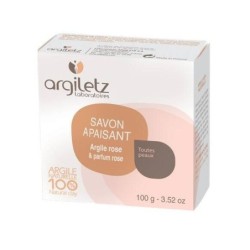 Savon Apaisant argile rose parfum Rose 100 g