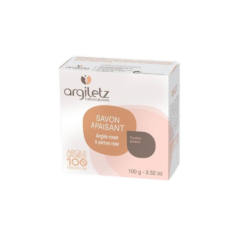 Savon Apaisant argile rose parfum Rose 100 g