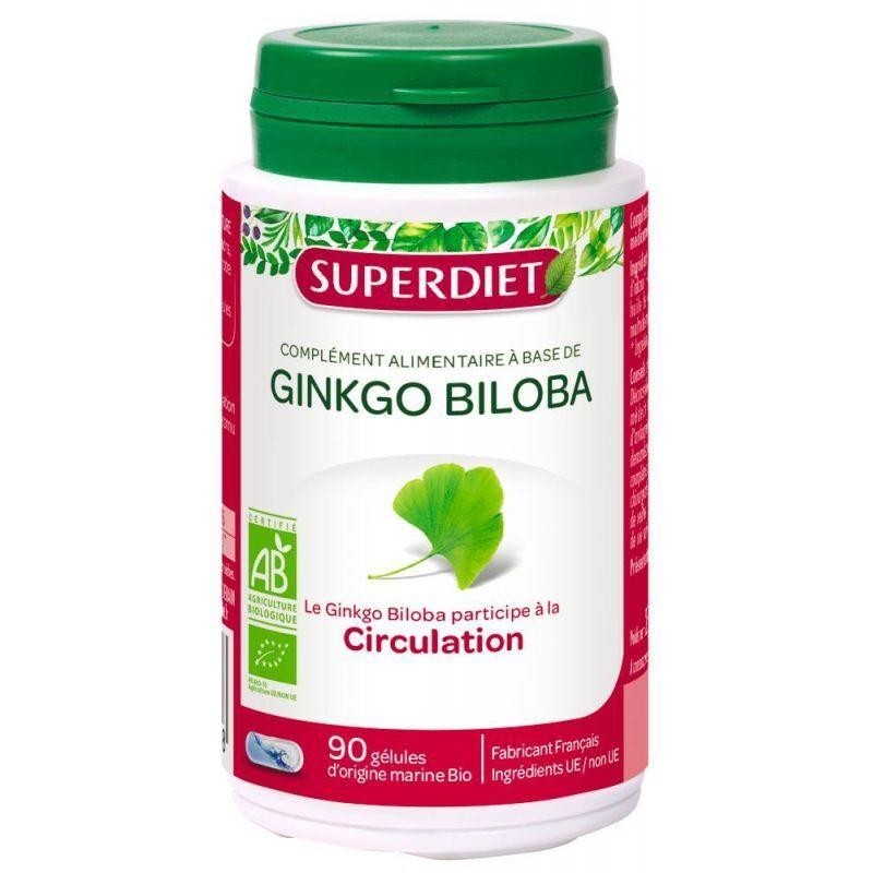 Comprimés de Ginkgo bio Superdiet