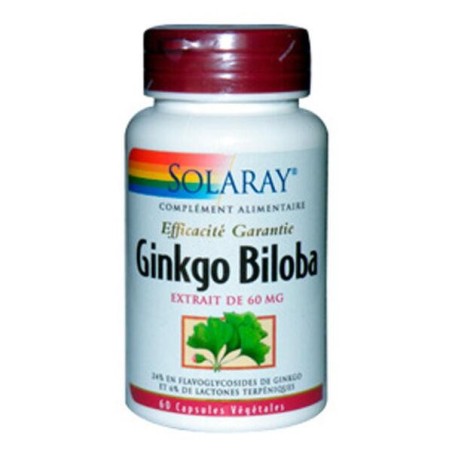 Complément alimentaire Solaray Ginkgo Biloba standardisé 60mg
