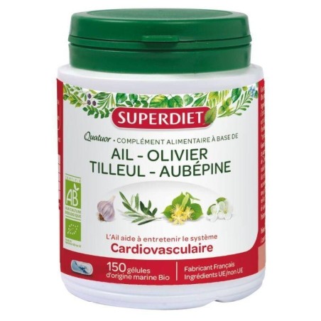 Quatuor Cardiovasculaire bio Super Diet - soutien naturel du système cardiovasculaire