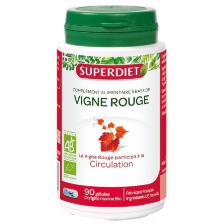 Vigne Rouge bio Super Diet pour le bien-être circulatoire et les jambes légères
