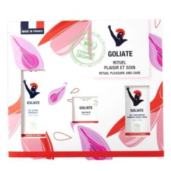 Coffret Rituel Plaisir and Soins bio Goliate pour le bien-être intime et l'épanouissement sexuel.