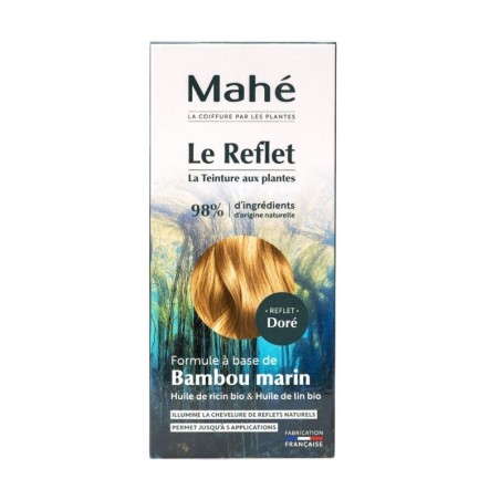 Reflet Doré – Teinture aux plantes Mahé pour cheveux naturels