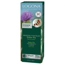 Masque fixateur coloration végétale bio Logona 75 ml pour protéger et intensifier la couleur des cheveux colorés naturellement