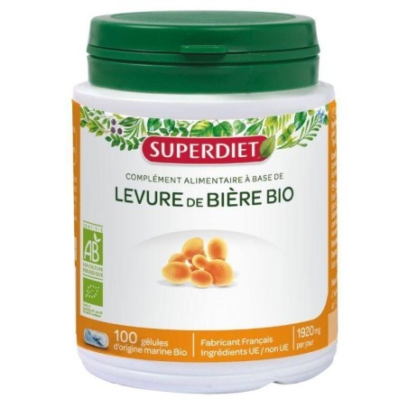 Levure de bière bio Super Diet pour la beauté de la peau et des cheveux