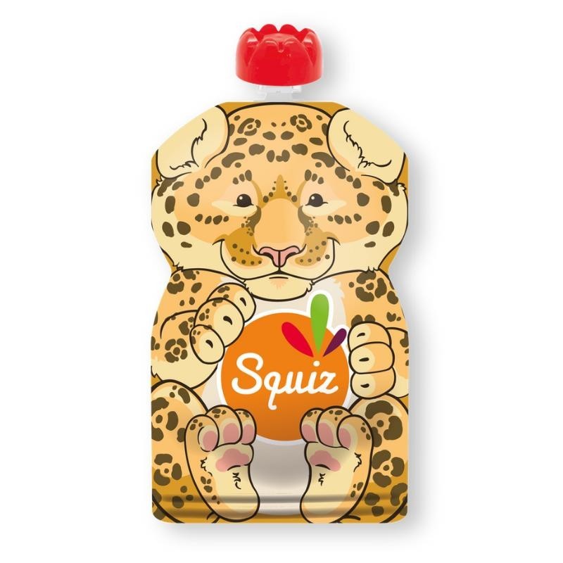 Gourde compote réutilisable Squiz Jaguar 130 ml