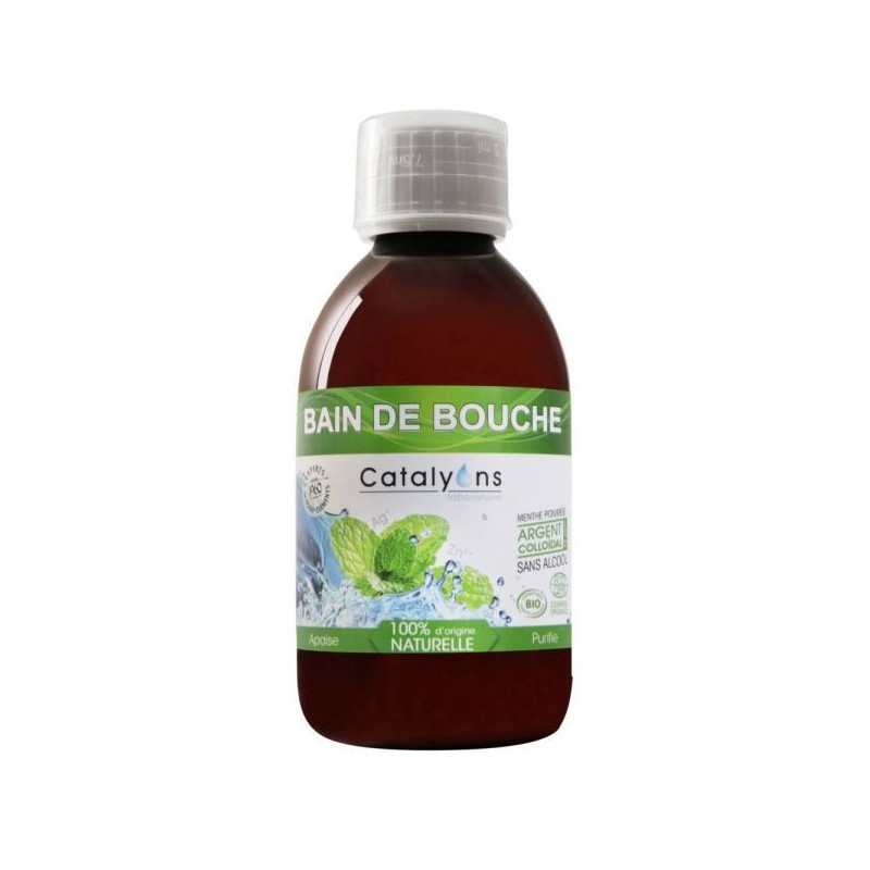 Bain de bouche Argent Colloïdal (sans alcool) Flacon 250 ml