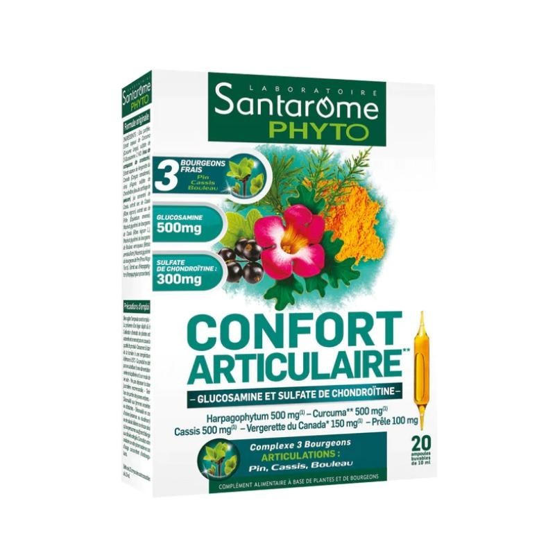 Complément Confort Articulaire bio de Santarome pour la mobilité et la souplesse des articulations avec Glucosamine