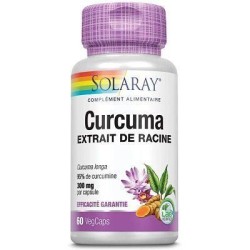Curcuma Solaray 60 capsules pour le confort articulaire et la digestion