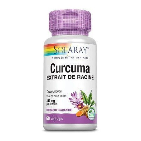 Curcuma Solaray 60 capsules pour le confort articulaire et la digestion