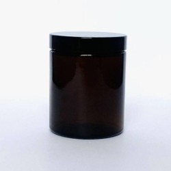 Pot en verre ambré vide de 75 ml