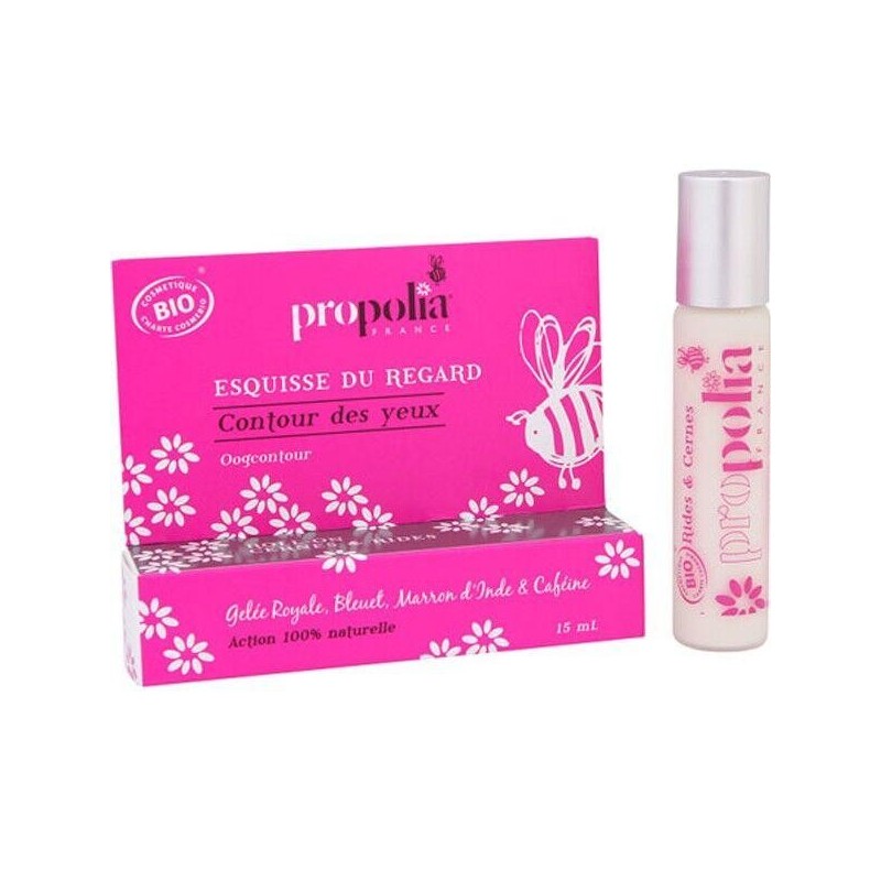 Contour des yeux bio Esquisse du regard Propolia - soin défatiguant et anti-rides naturel à base de gelée royale