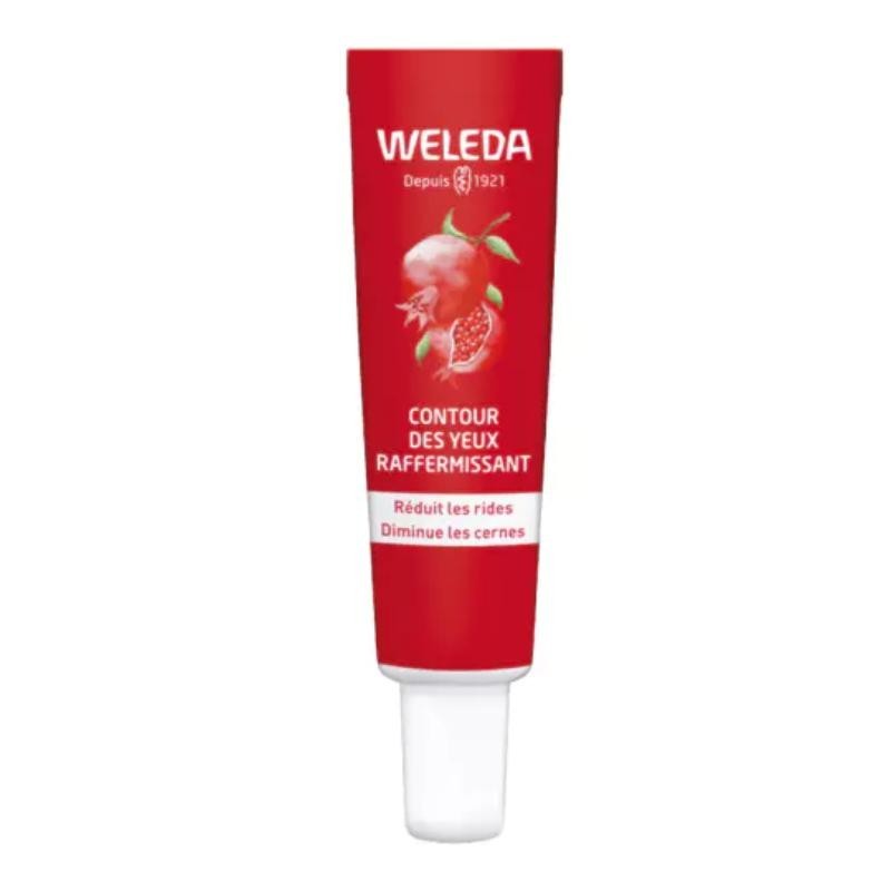 Contour des Yeux Raffermissant Weleda à la Grenade et Peptides de Maca pour réduire rides et cernes.