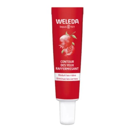 Contour des Yeux Raffermissant Weleda à la Grenade et Peptides de Maca pour réduire rides et cernes.