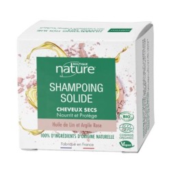 Shampoing solide bio pour cheveux secs
