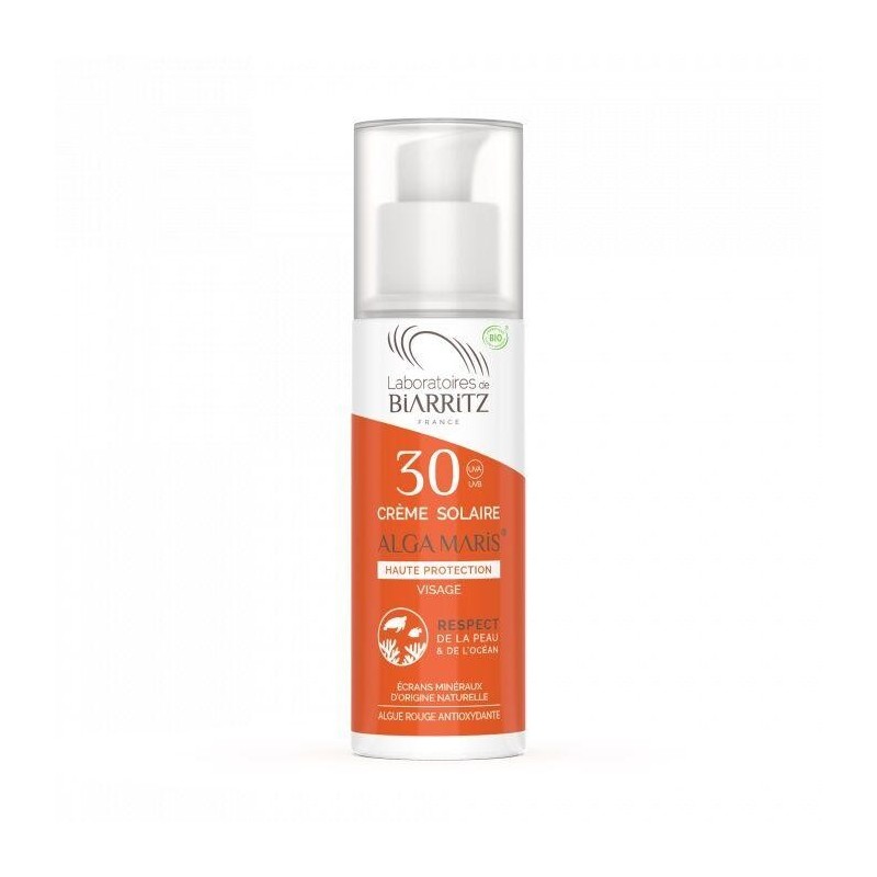 Crème solaire visage SPF 30 bio