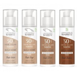 Crème solaire visage teintée SPF 30 bio des Laboratoires de Biarritz